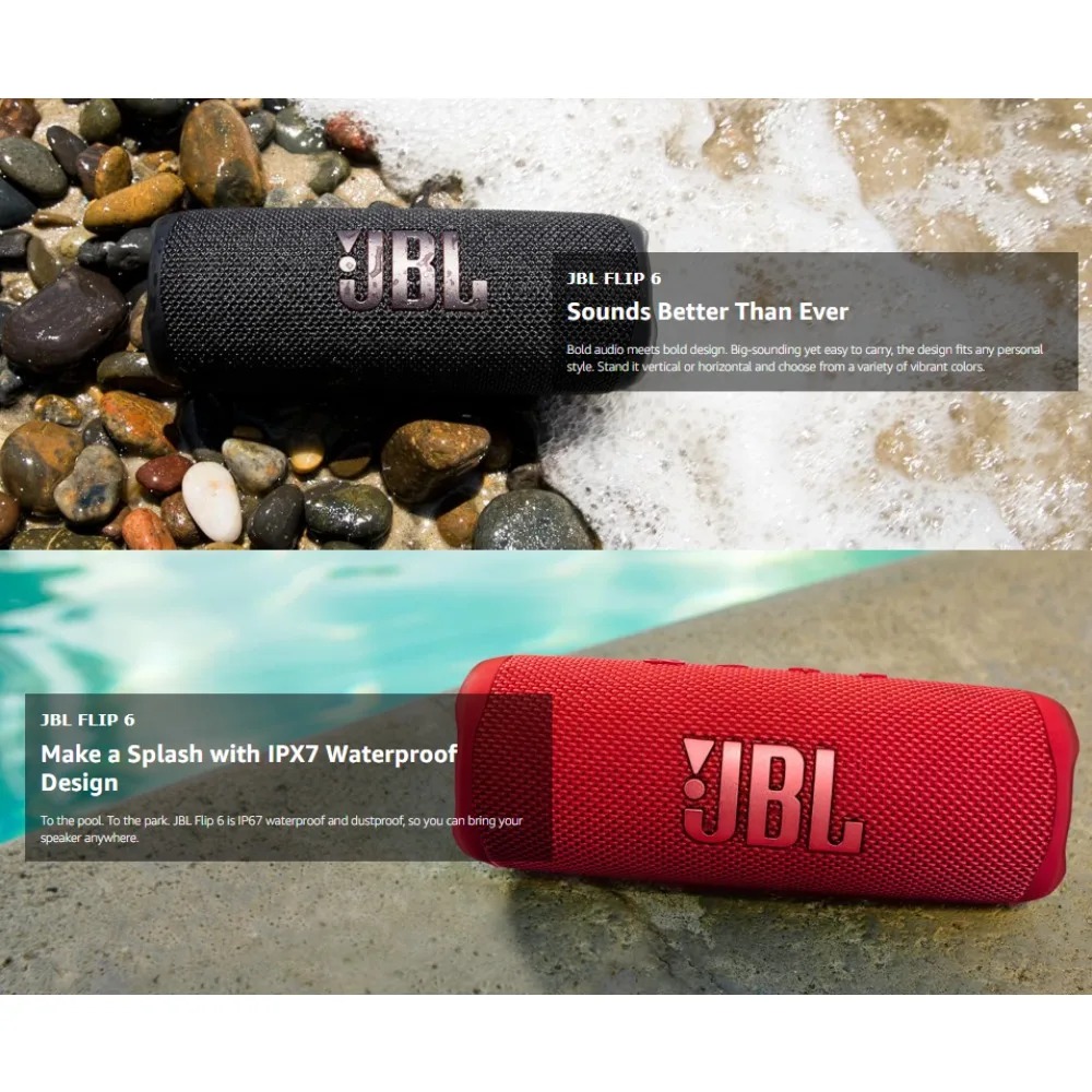 Enceinte Bluetooth JBL FLIP6,  - Jbl Speaker Flip 6 avis et prix